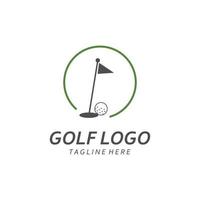 golf vector logo sjabloon. golf kampioenschap icoon.