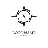 kompas logo en symbool met vector concept illustratie sjabloon