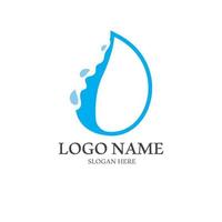 water laten vallen logo, een logo met een concept stijl vector illustratie sjabloon Aan een wit geïsoleerd achtergrond.