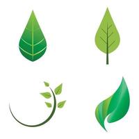 natuurlijk groen blad logo icoon sjabloon vector