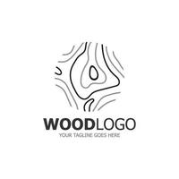 hout logo gebaseerd ontwerp vector sjabloon