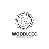 hout logo gebaseerd ontwerp vector sjabloon