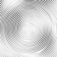 zwart circulaire patroon Aan wit achtergrond. concentrisch cirkels. vector illustratie