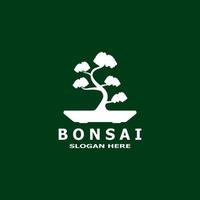 bonsai boom fabriek vector logo illustratie