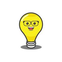 vector animatie pictogram lamp cartoon met glas