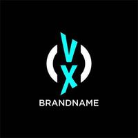 vx cirkel monogram logo vector