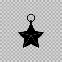 silhouet illustratie van een Islamitisch ster. kan worden gebruikt naar ontwerp kaarten, web, enz. Ramadan ontwerp, eid al fitr, eid al-adha, en kerstmis. vector