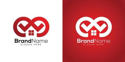 sterk huis icoon logo ontwerp sjabloon vector
