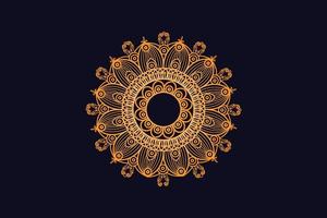 luxe gouden Koninklijk mandala ontwerp vector voor achtergrond. gouden mandala ontwerp. Islamitisch achtergrond ontwerp