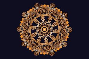 luxe gouden Koninklijk mandala ontwerp vector voor achtergrond. gouden mandala ontwerp. Islamitisch achtergrond ontwerp