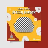 speciaal heerlijk hamburger folder vector