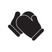 handschoenen symbool icoon, illustratie ontwerp sjabloon. vector