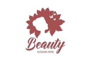 schoonheid logo ontwerp voor vrouwelijk. kunstmatig logo ontwerp. huid zorg logo voor cosmetica. mode logo voor firl vector