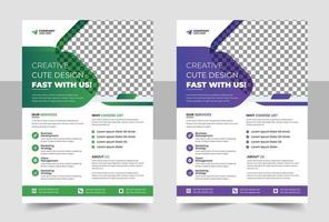 flyer ontwerpen voor zakelijke conferenties vector
