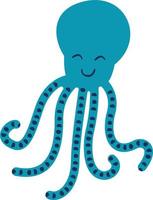 vector schattig Octopus tekenfilm oceaan dier