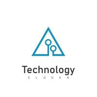 technologie logo sjabloon vectorillustratie vector