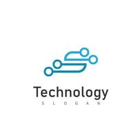 technologie logo sjabloon vectorillustratie vector