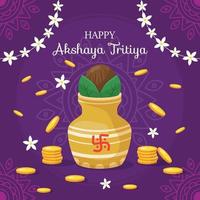 gelukkig akshaya tritiya-festival vector