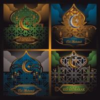 ramadhan kareem-kaart vector