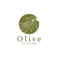 olijf- olie logo, olijf- blad fabriek kruiden tuin vector, gemakkelijk elegant luxueus icoon ontwerp sjabloon illustratie vector