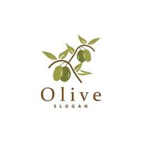 olijf- olie logo, olijf- blad fabriek kruiden tuin vector, gemakkelijk elegant luxueus icoon ontwerp sjabloon illustratie vector