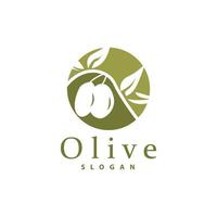 olijf- olie logo, olijf- blad fabriek kruiden tuin vector, gemakkelijk elegant luxueus icoon ontwerp sjabloon illustratie vector