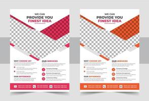 corporate business flyer poster pamflet brochure cover ontwerp lay-out achtergrond, twee kleuren schema, vector sjabloon in a4-formaat - vector