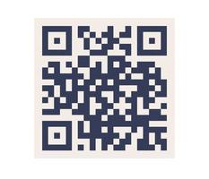 qr code icoon. speciaal identiteit code teken. vector vlak illustratie