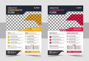 corporate flyer sjabloonontwerp vector