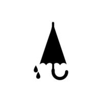 paraplu icoon. gemakkelijk illustratie van paraplu vector icoon voor web. regen bescherming symbool. vlak ontwerp stijl