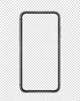 moderne smartphone mockup geïsoleerd vector