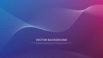 abstract vector achtergrond Purper kromme lijnen