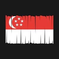 vlag van singapore vector