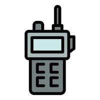 safari walkie talkie icoon vector vlak