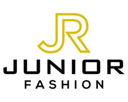 jr brief monogram mode logo ontwerp. vector