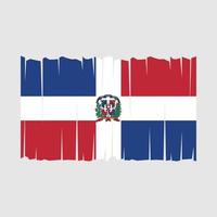vlag van de dominicaanse republiek vector