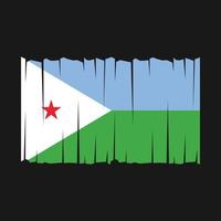 vlag van djibouti vector