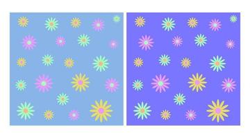 kleurrijk bloemen patroon naadloos Aan pastel achtergrond vector