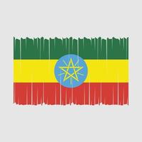 Ethiopië vlag vector illustratie