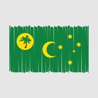 cocos eilanden vlag vector illustratie