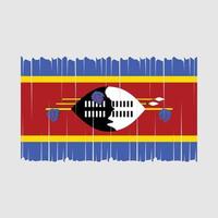 Swaziland vlag vector illustratie