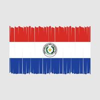 Paraguay vlag vector illustratie