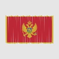 Montenegro vlag vector illustratie