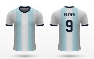 realistisch voetbal overhemd Jersey vector
