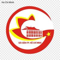 embleem stad van Vietnam vector