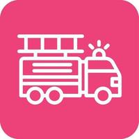 brandweerwagen vector pictogram ontwerp illustratie