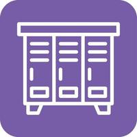 locker vector pictogram ontwerp illustratie