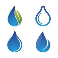 waterdruppel logo afbeeldingen instellen vector