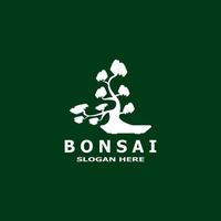 bonsai boom fabriek vector logo illustratie