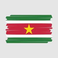 surinaamse vlagborstel vector